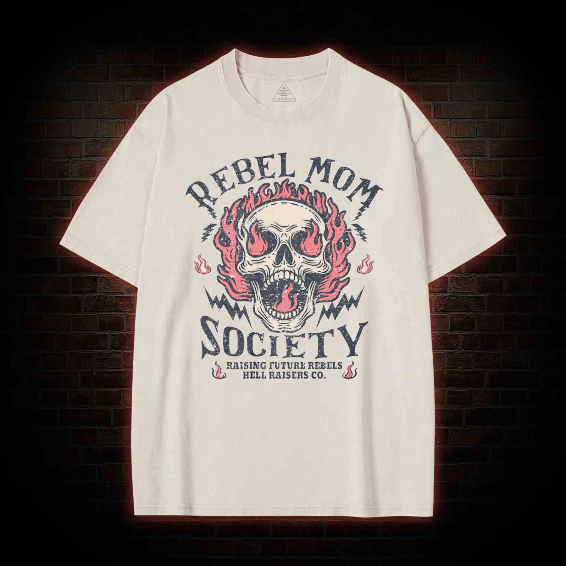 Rebel Mom Society Washed T-shirt