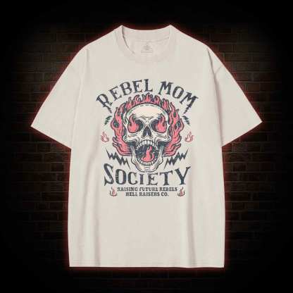 Rebel Mom Society Washed T-shirt