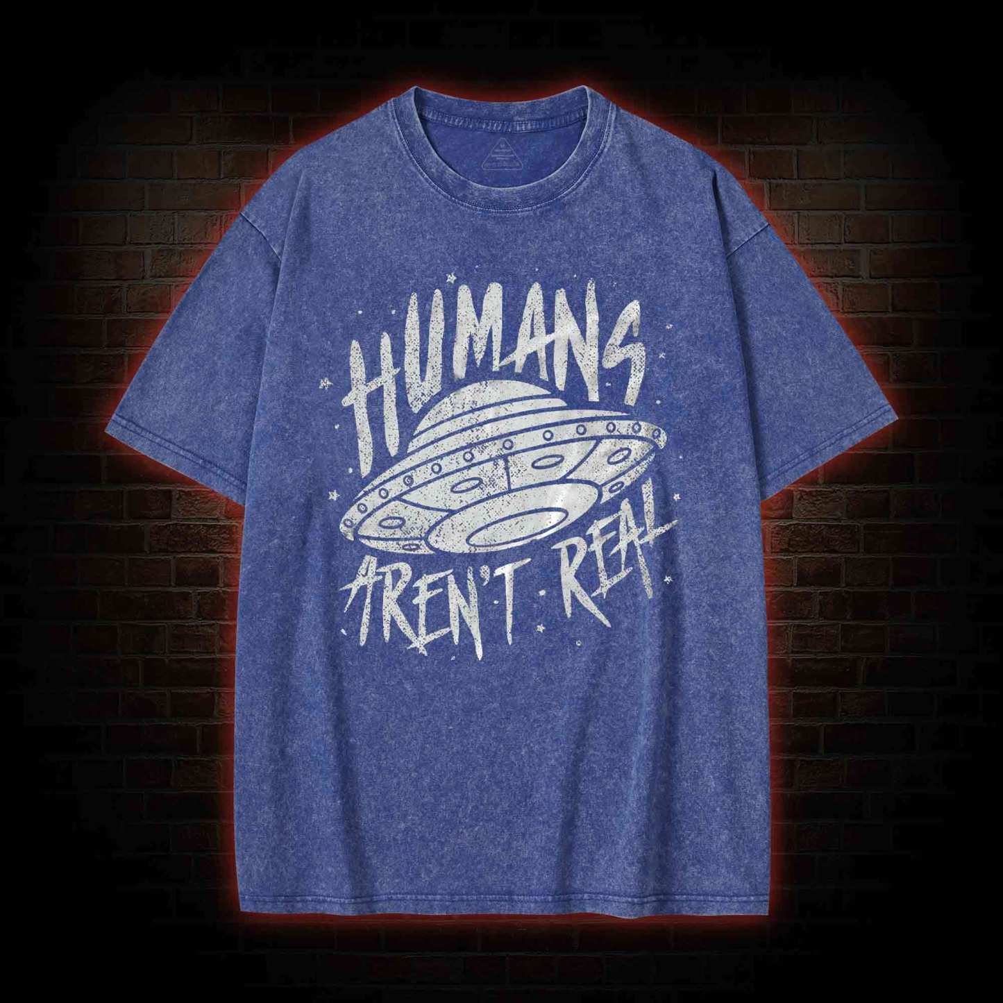 Humans aren't Real Washed T-shirt