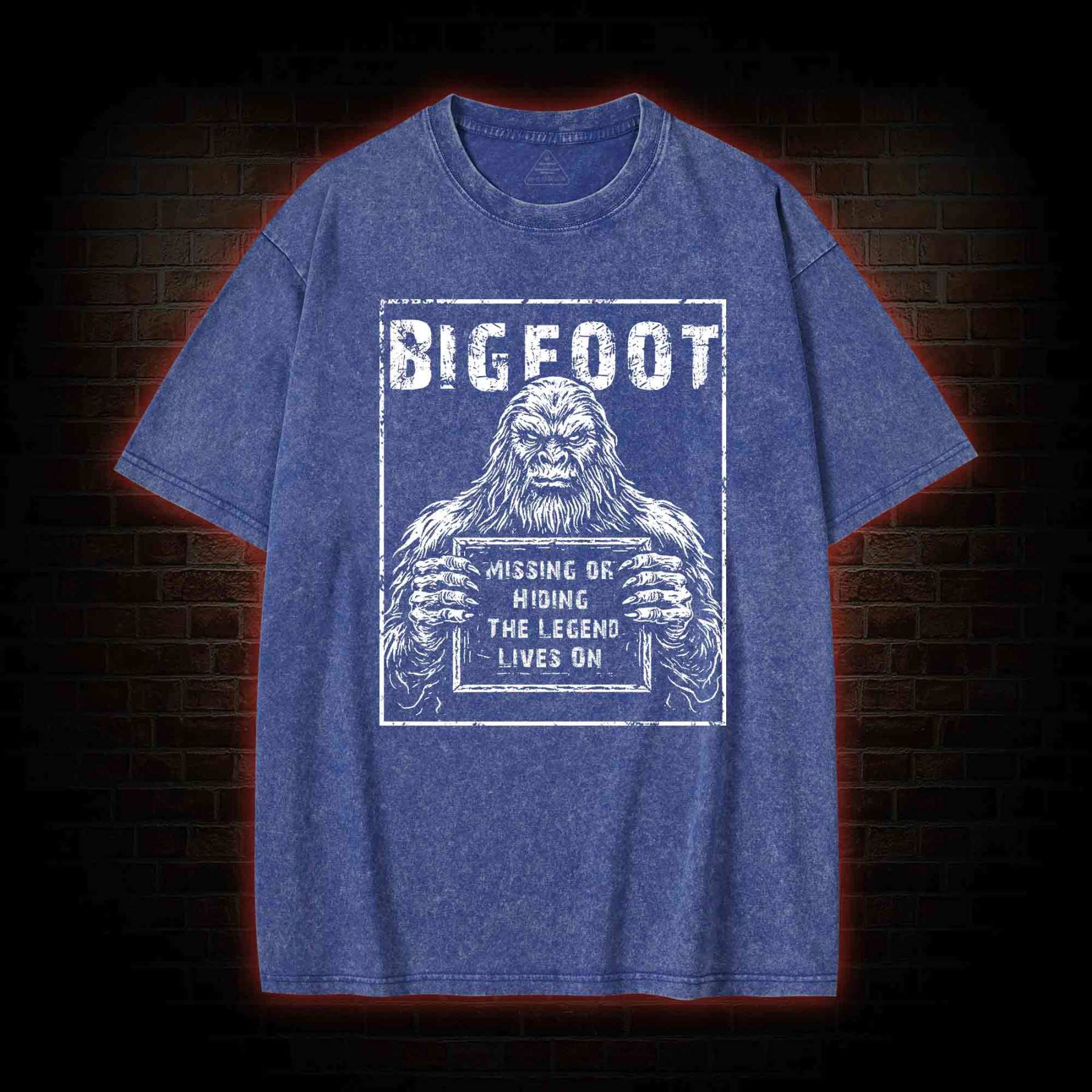 Bigfoot the Legend Lives on Washed T-shirt