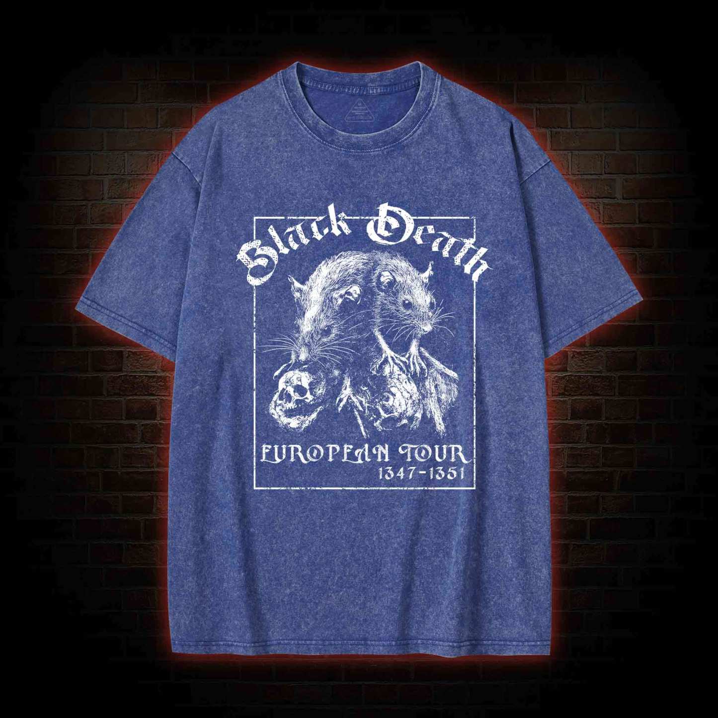Black Death European Tour Washed T-shirt