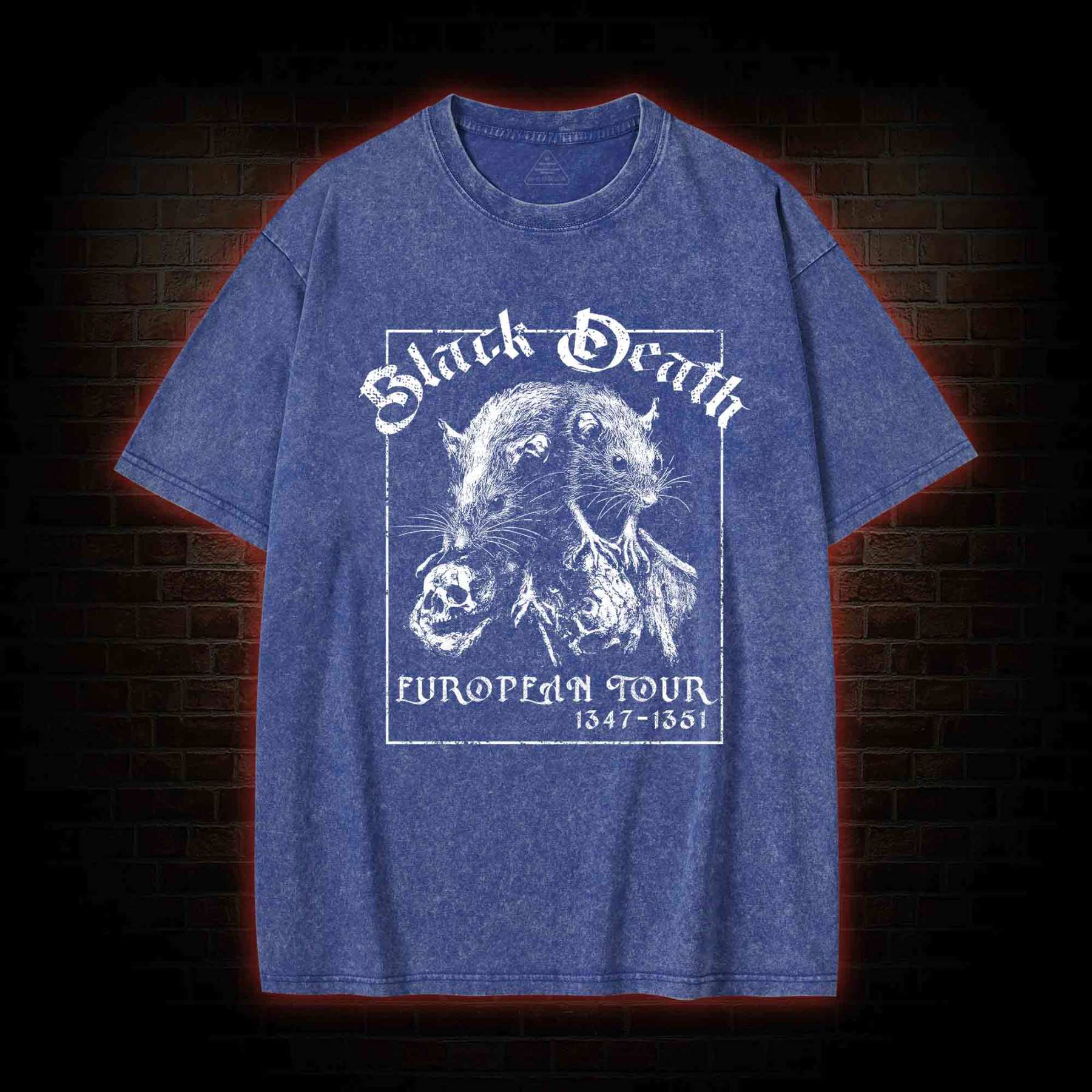 Black Death European Tour Washed T-shirt