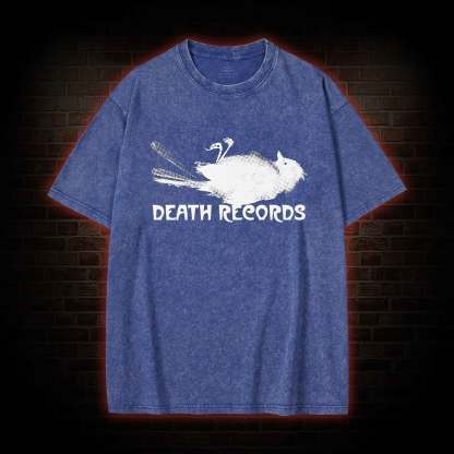 Death Records Washed T-shirt