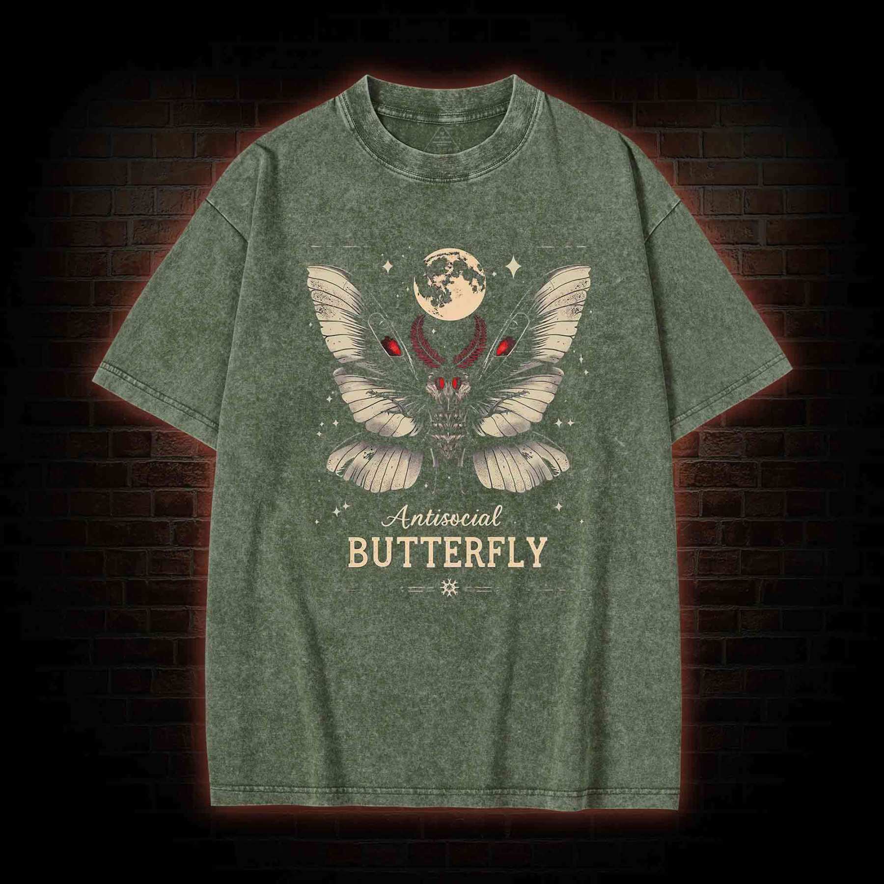 Anti-social Butterfly Washed T-shirt