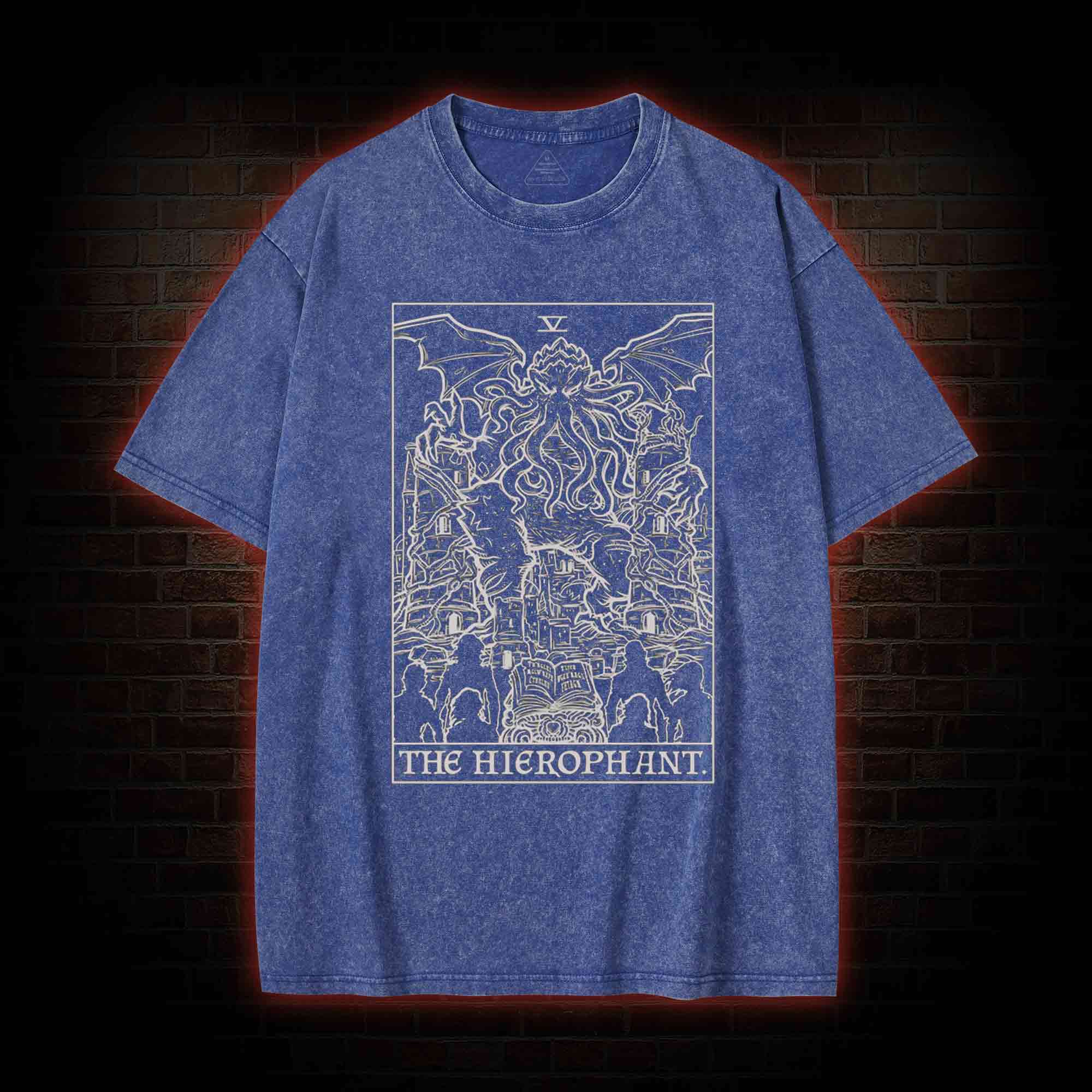 The Hierophant Tarot Card Washed T-shirt