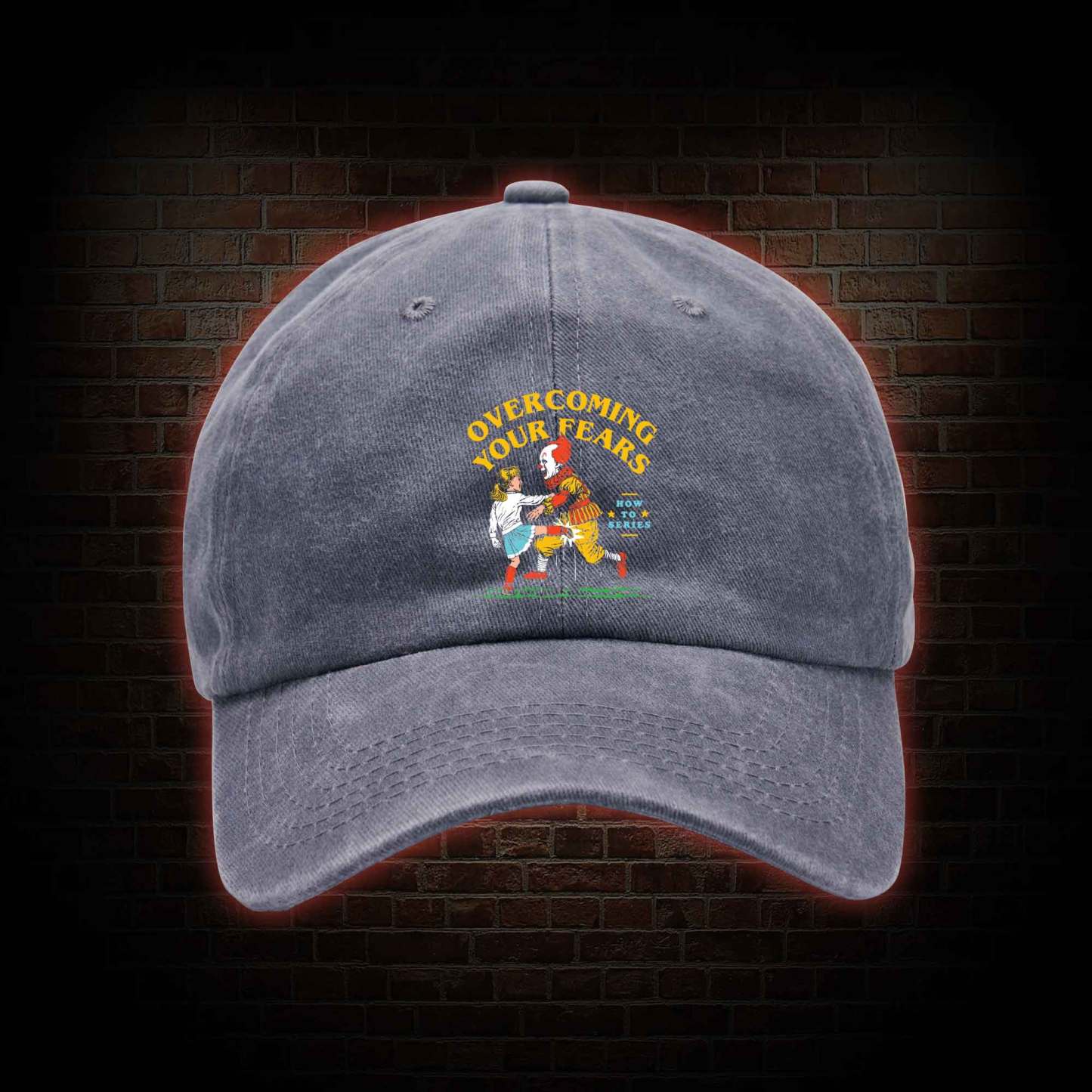 Overcoming Your Fears Washed Vintage Baseball Cap