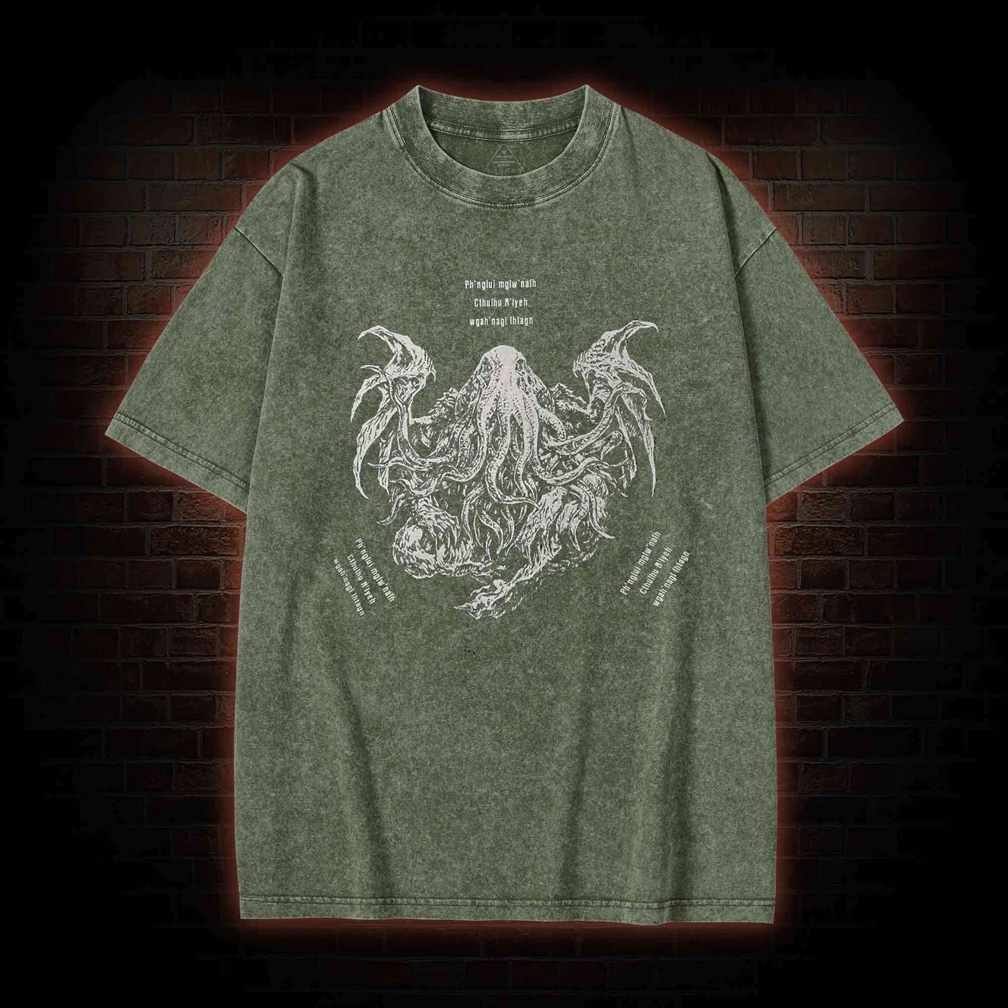 Cthulhu Cultist Washed T-shirt