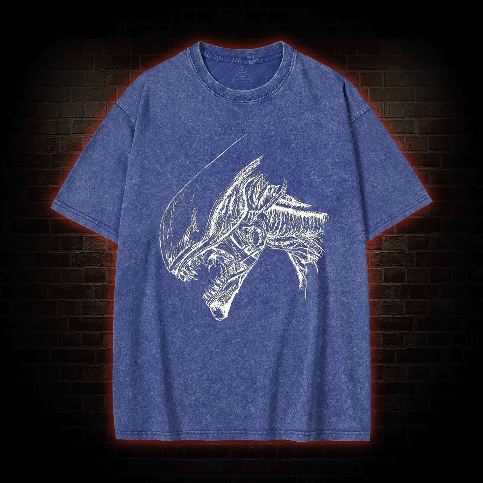 Aliens Head Washed T-shirt