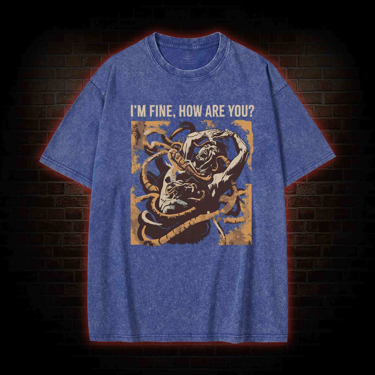 I’m Fine How Are You Washed T-shirt