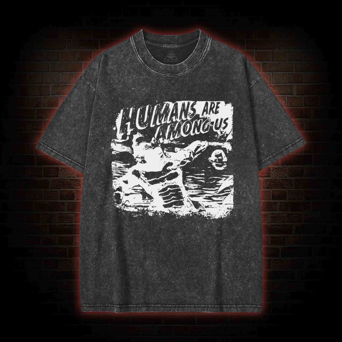 Humans are Among Us Washed T-shirt