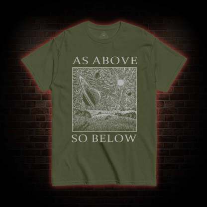 Retro As Above So Below T-shirt 