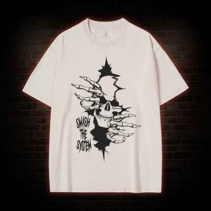 Smash the System Washed T-shirt