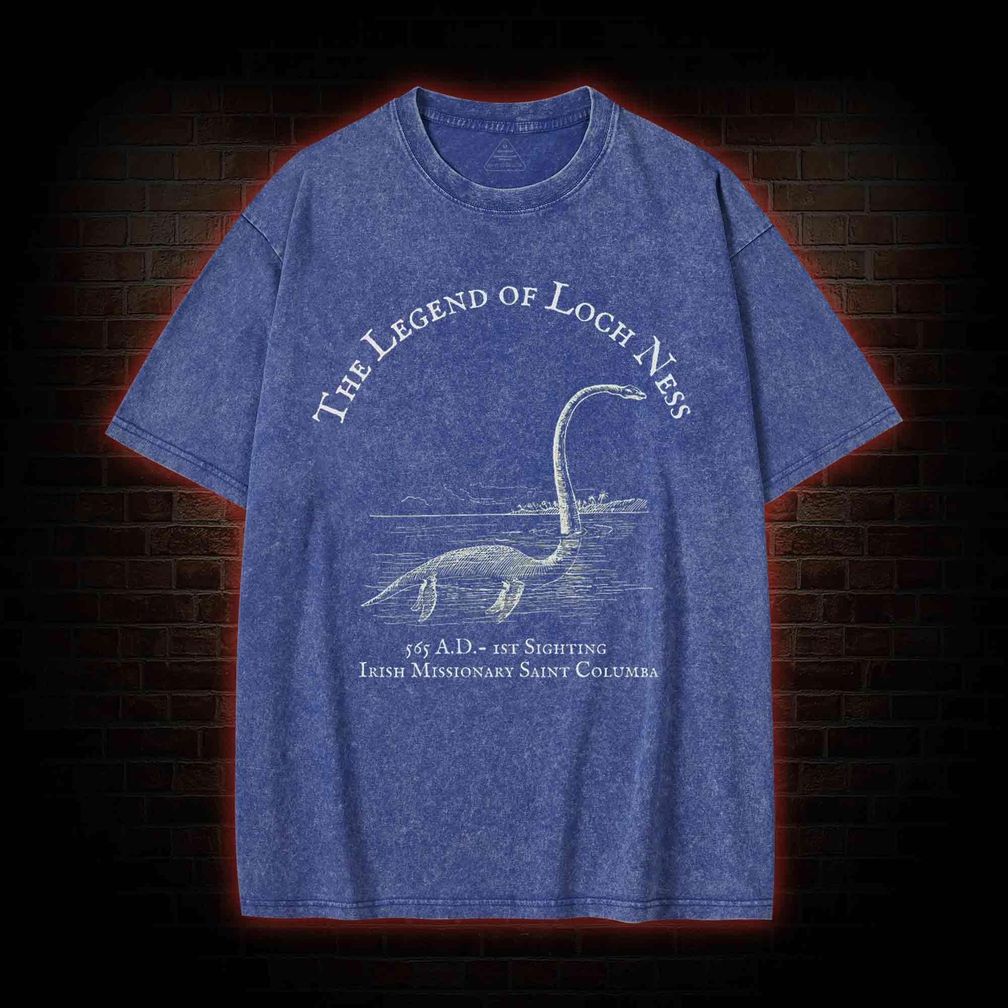 Loch Ness Monster Washed T-shirt