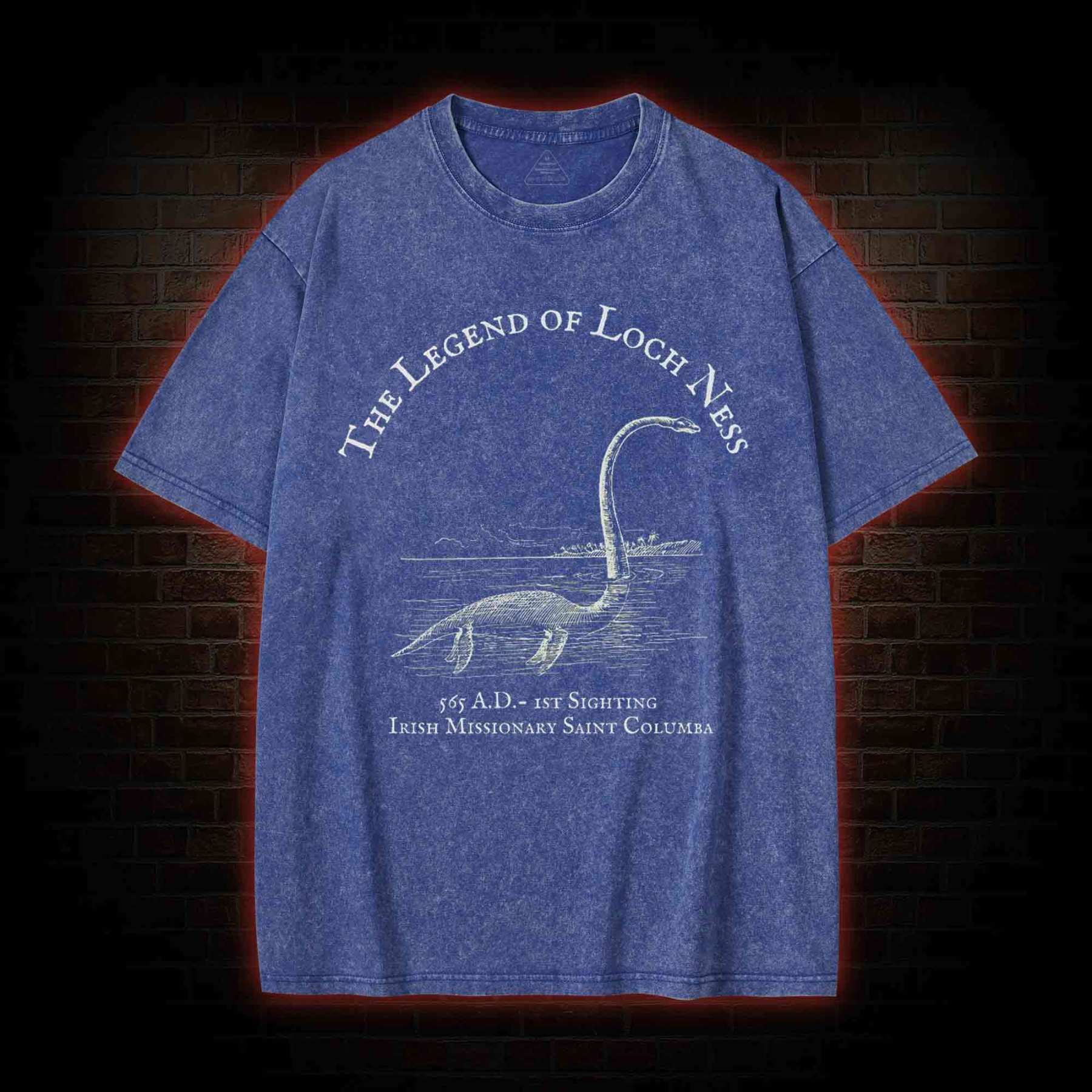 Loch Ness Monster Washed T-shirt