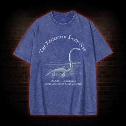 Loch Ness Monster Washed T-shirt