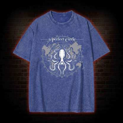 Octopus Perfect Circular Washed T-shirt