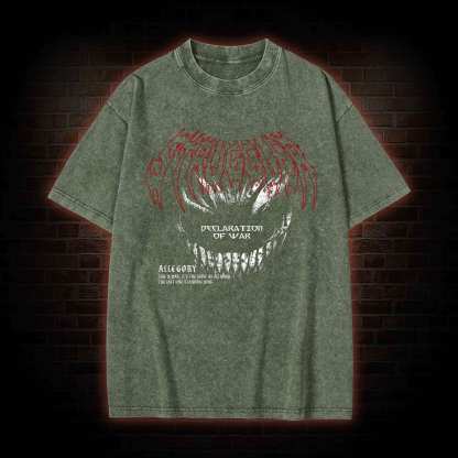 Declaration of War Washed T-shirt