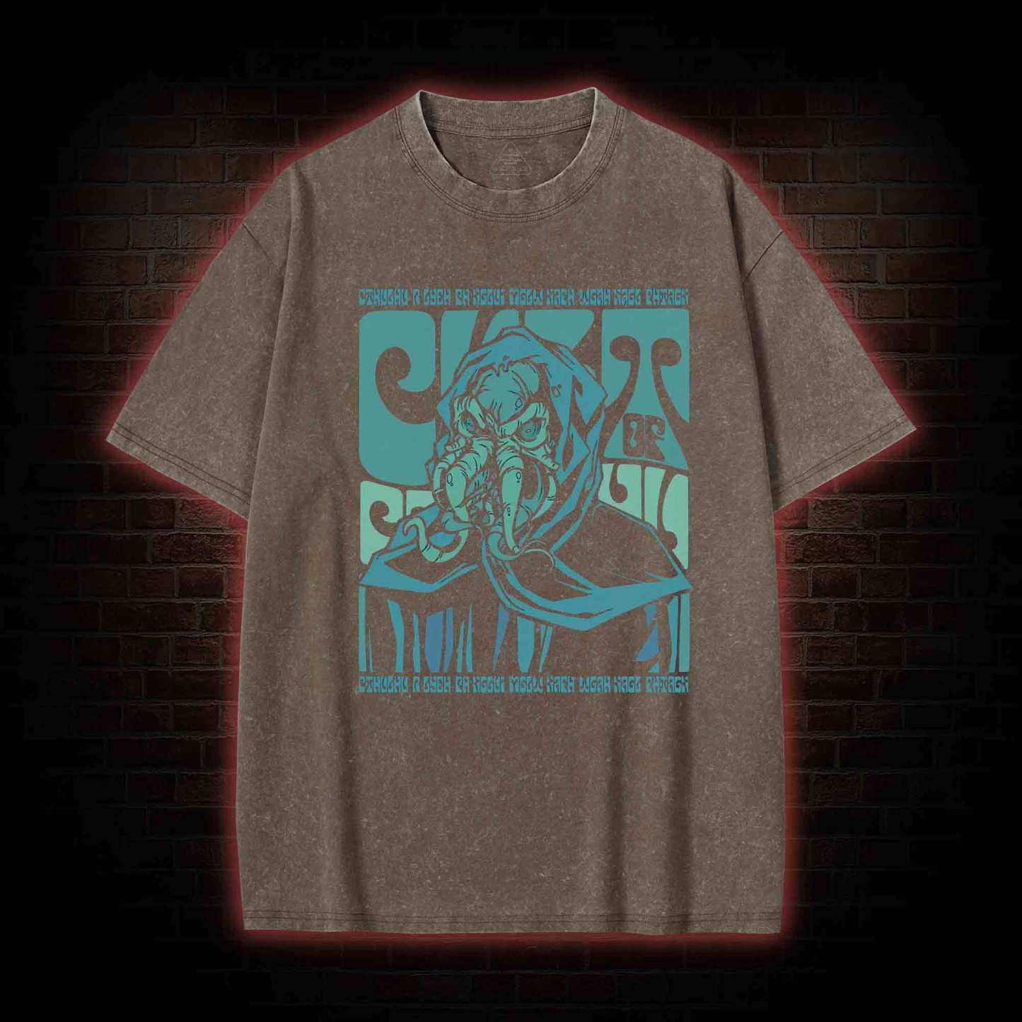Cult of Cthulhu Retro Washed T-shirt