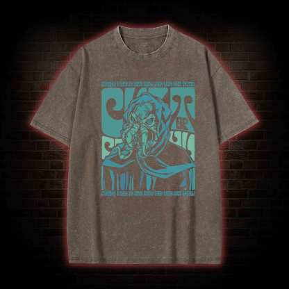 Cult of Cthulhu Retro Washed T-shirt