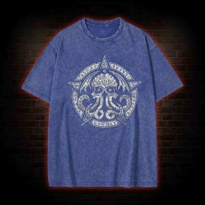 Cthulhu Fhtagn Vintage Washed T-shirt