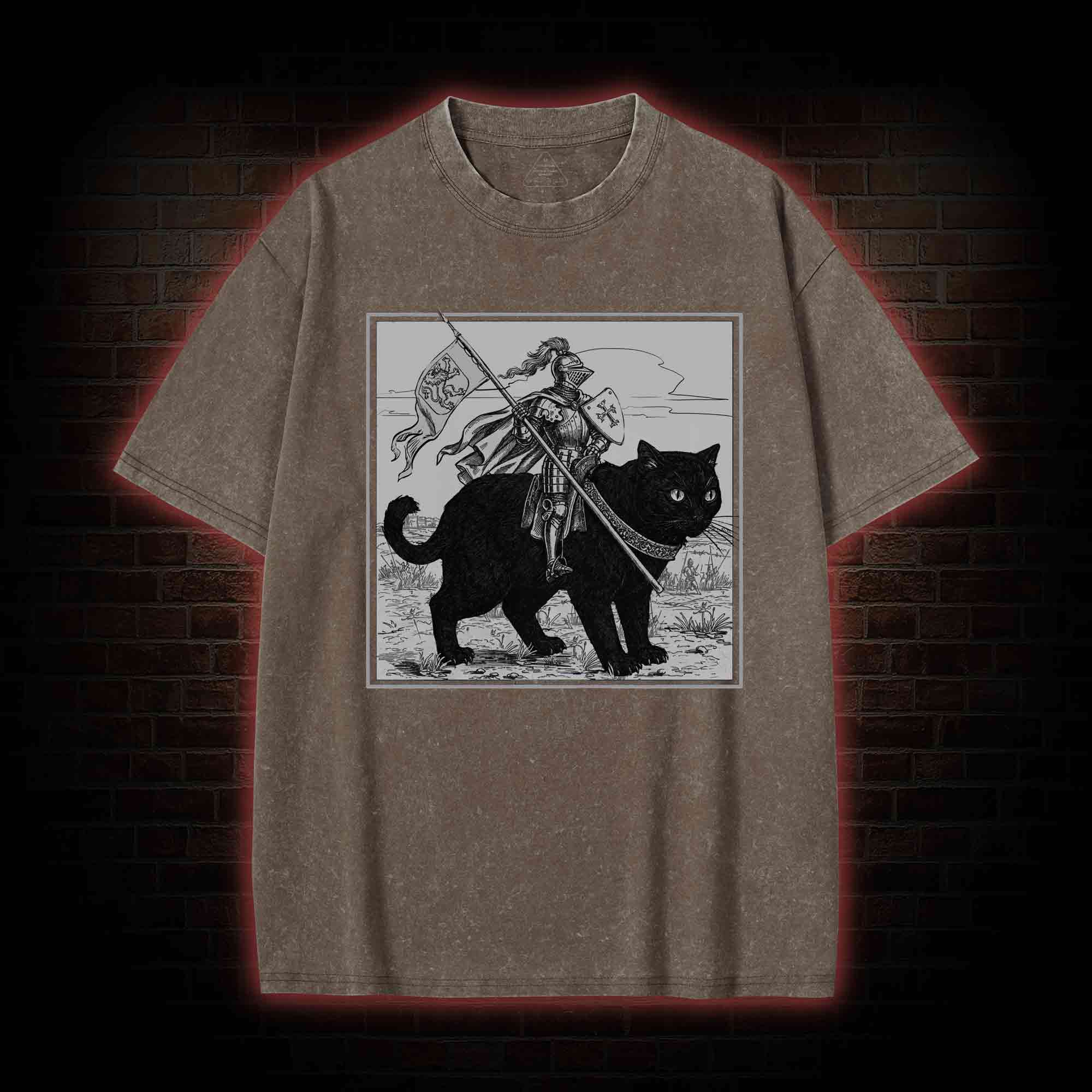 Medieval Knight Washed T-shirt