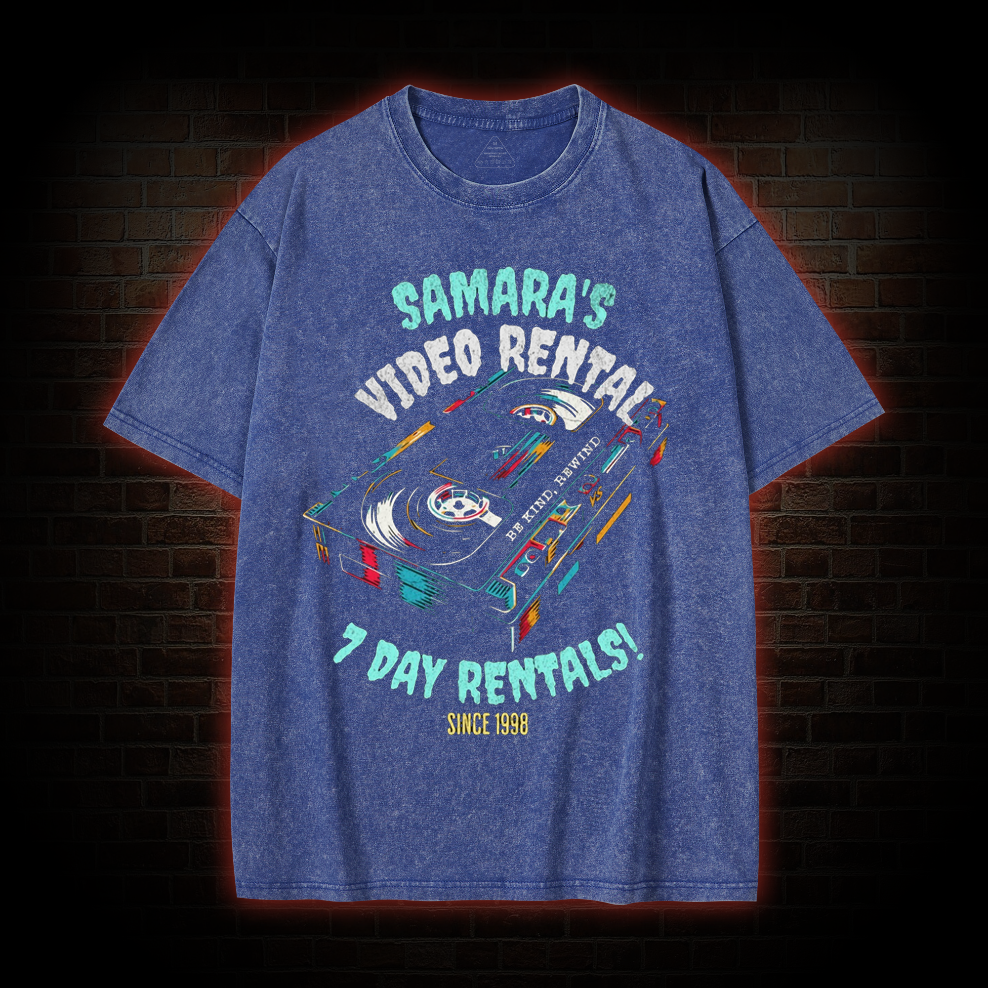 Samara's Video Rental Washed T-shirt