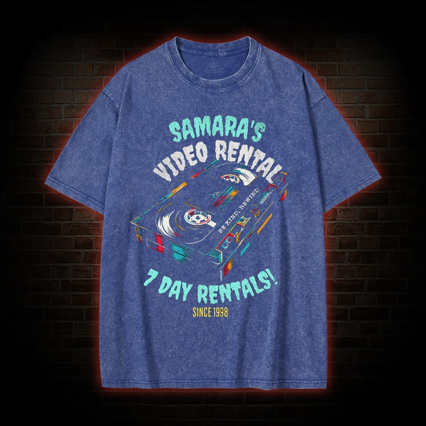 Samara's Video Rental Washed T-shirt