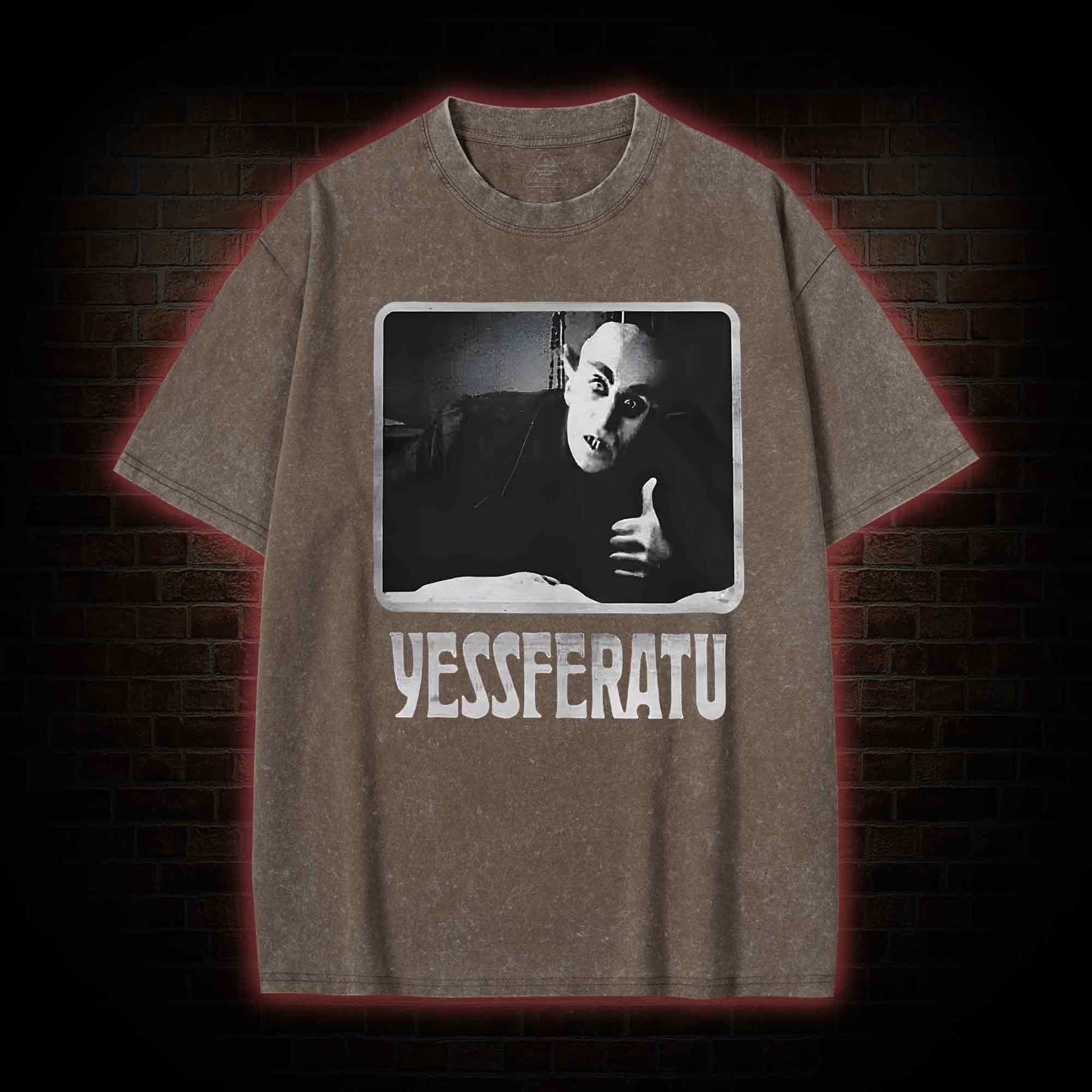 Funny Yessferatu Washed T-shirt