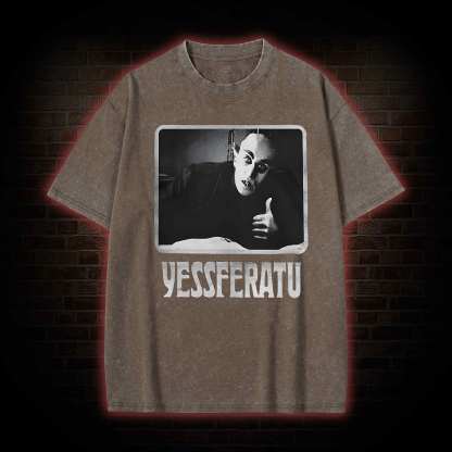 Funny Yessferatu Washed T-shirt