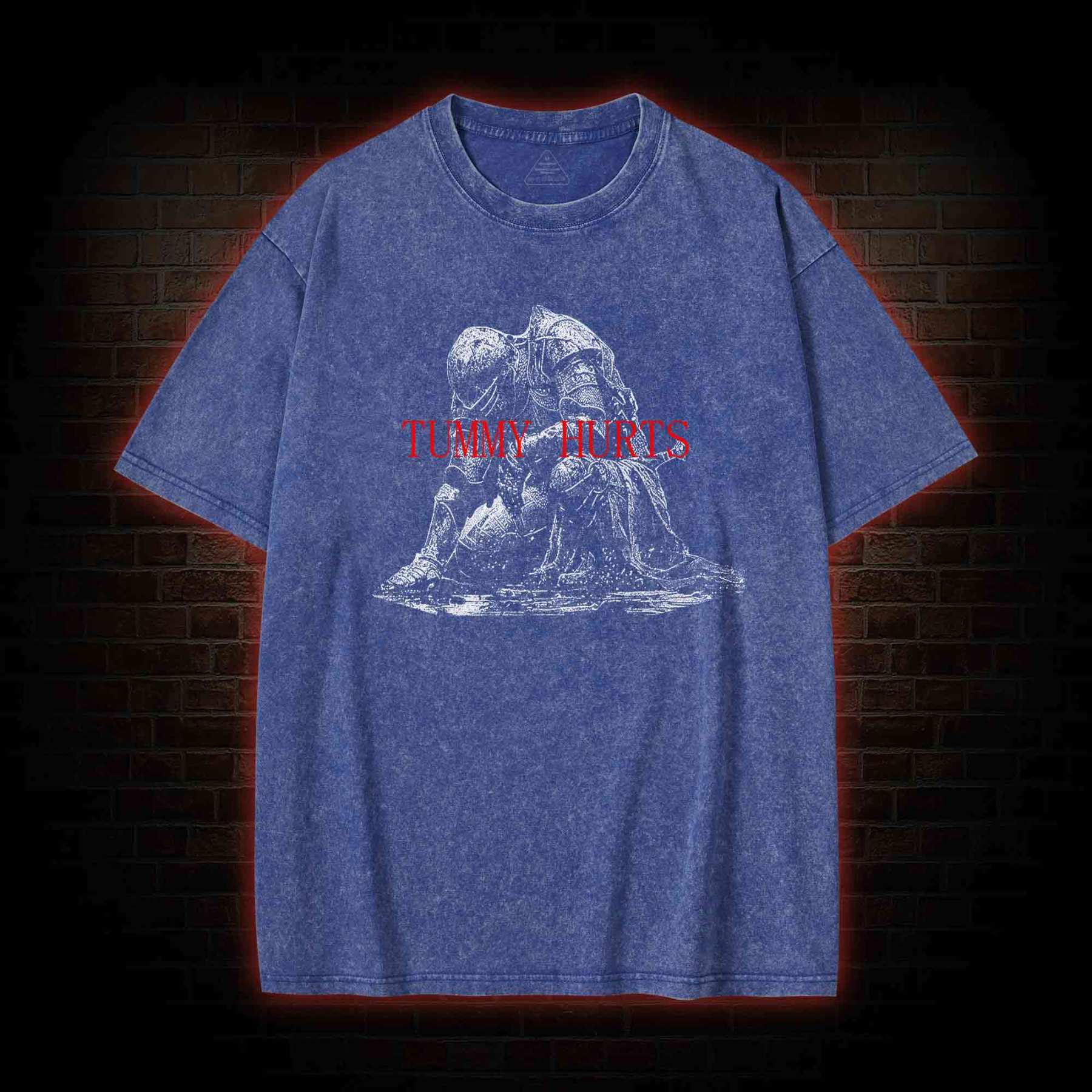 Tummy Hurts Washed T-shirt