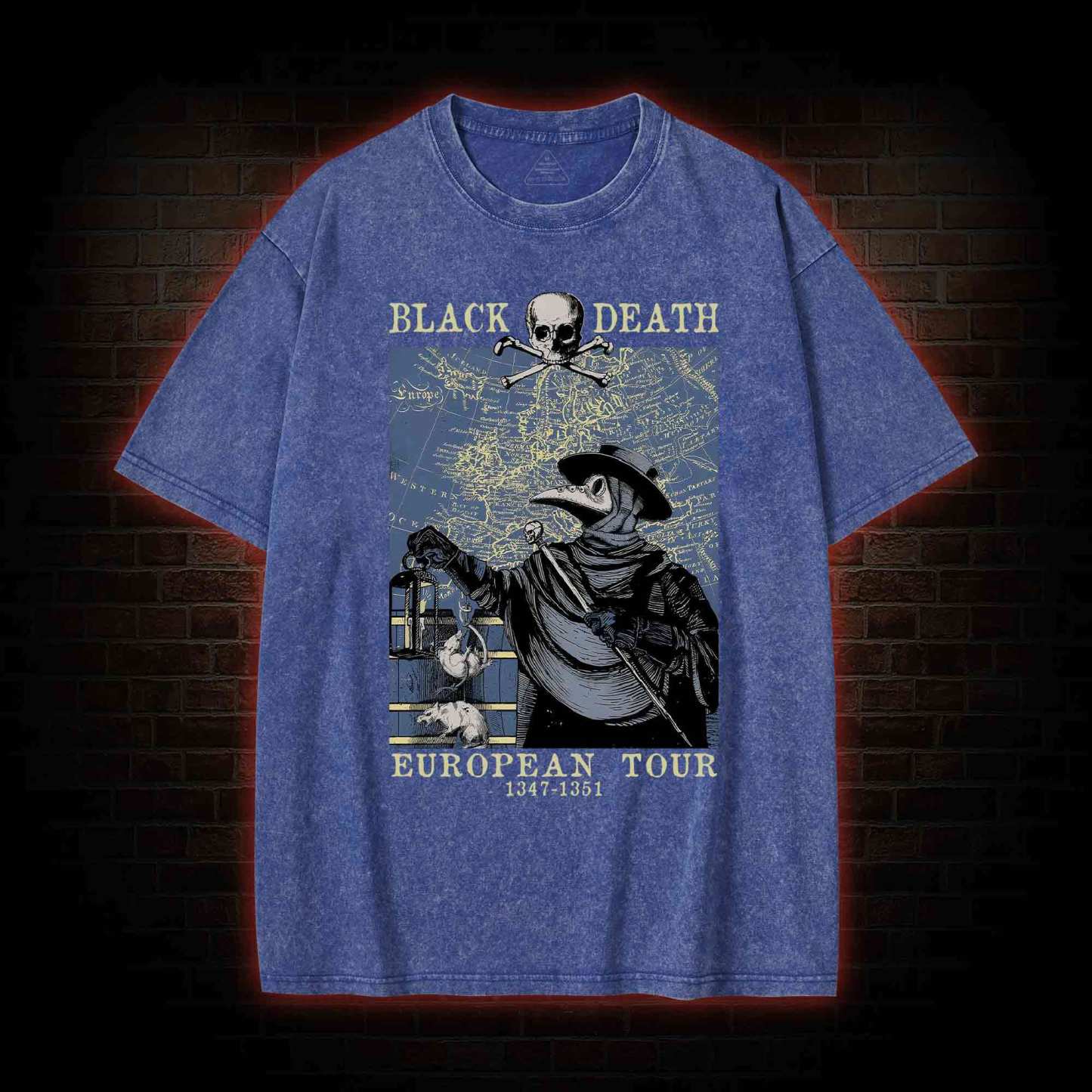 European Tour 1347-1351 Washed T-shirt