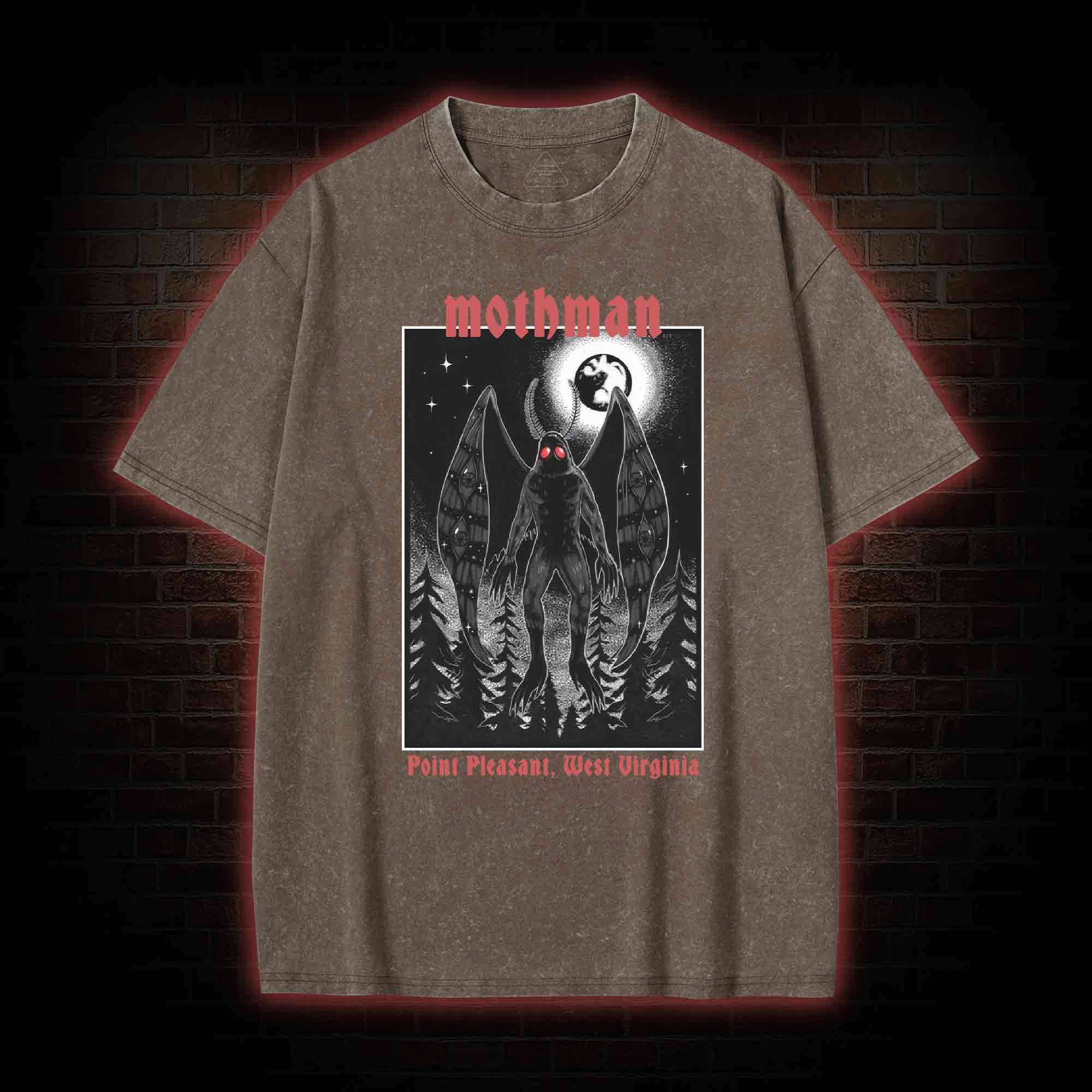 Mothman in the Forest Washed T-shirt