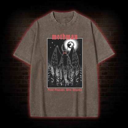 Mothman in the Forest Washed T-shirt