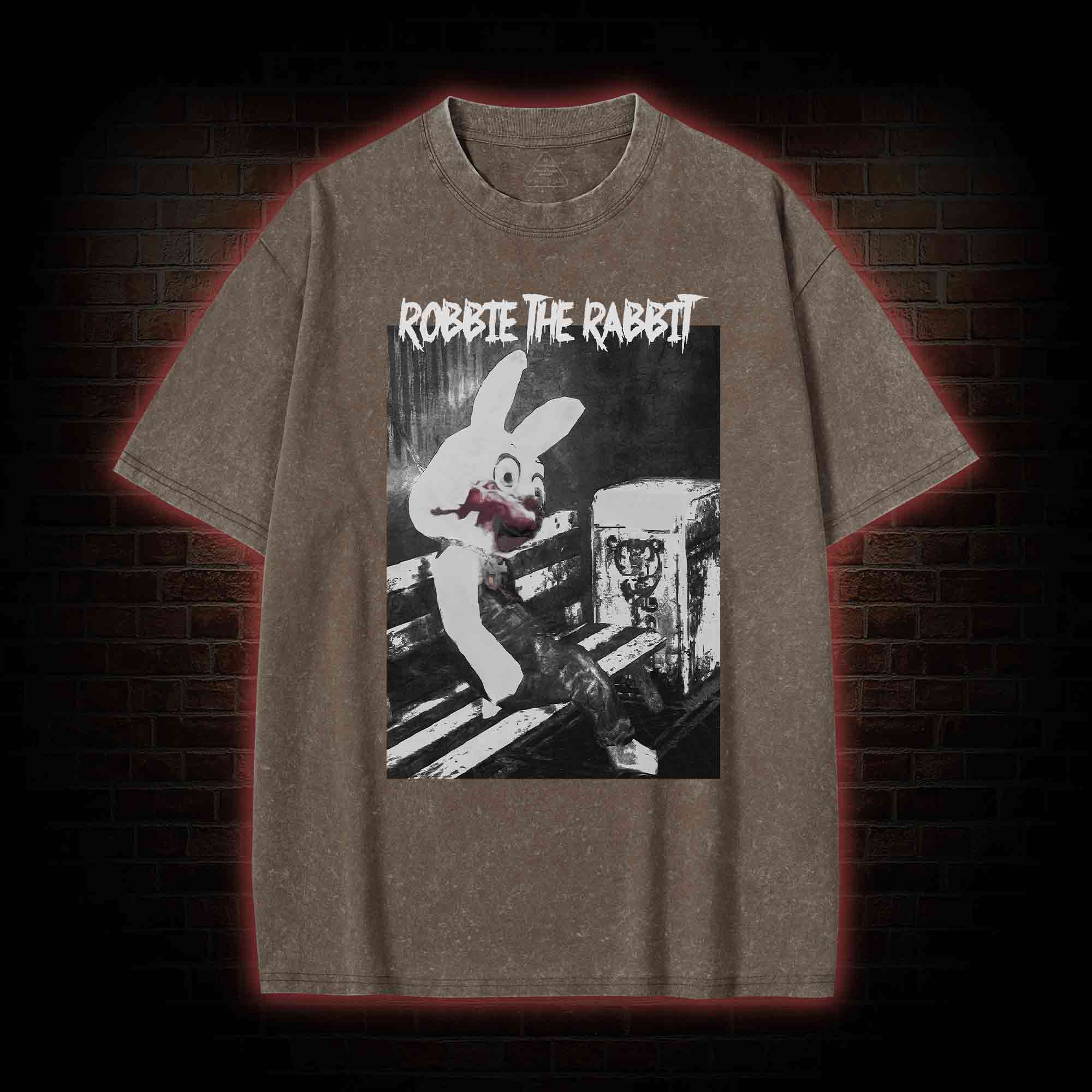 Rabbit Mascot Washed T-shirt