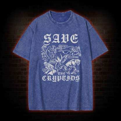 Save the Cryptids Washed T-shirt