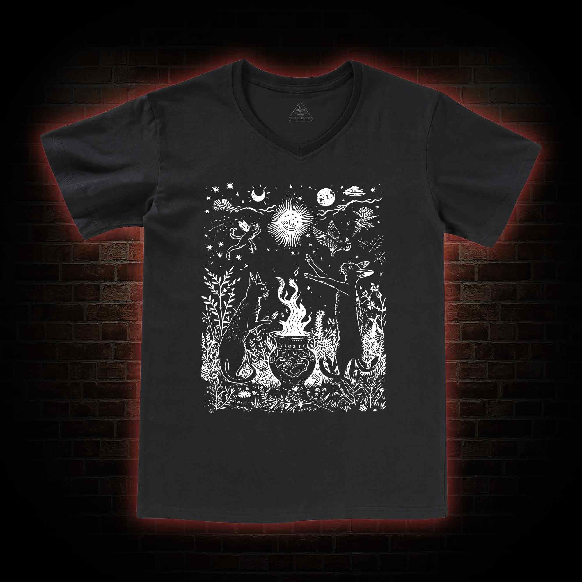 Celestial Cat V-Neck Classic T-Shirt