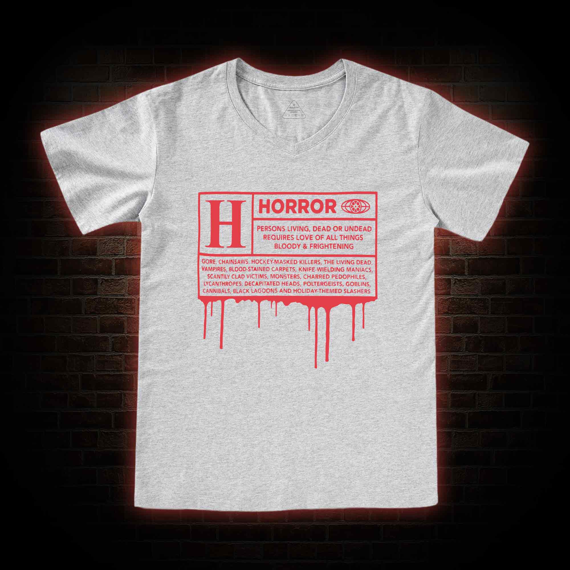 Horror Rating V-Neck Classic T-Shirt