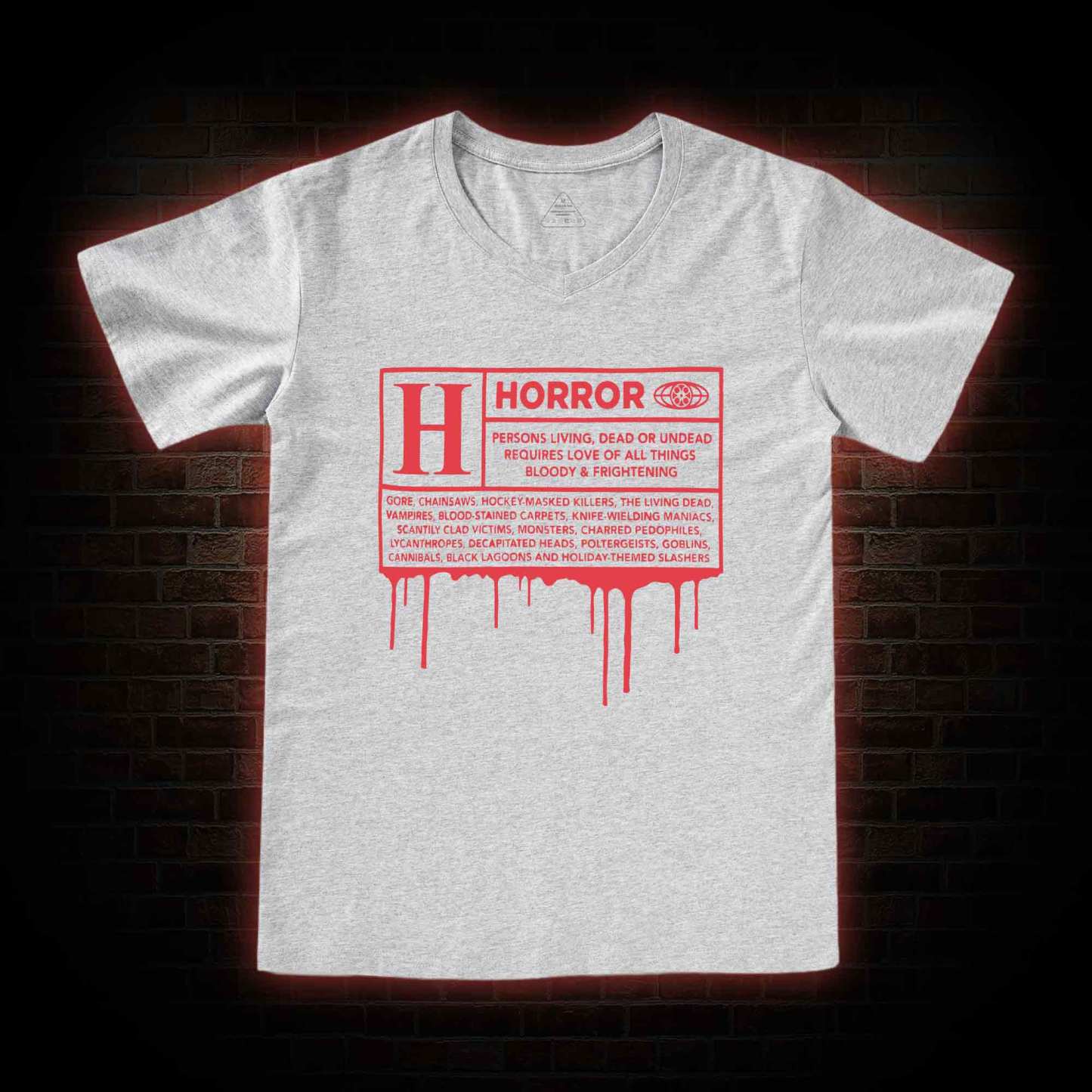 Horror Rating V-Neck Classic T-Shirt