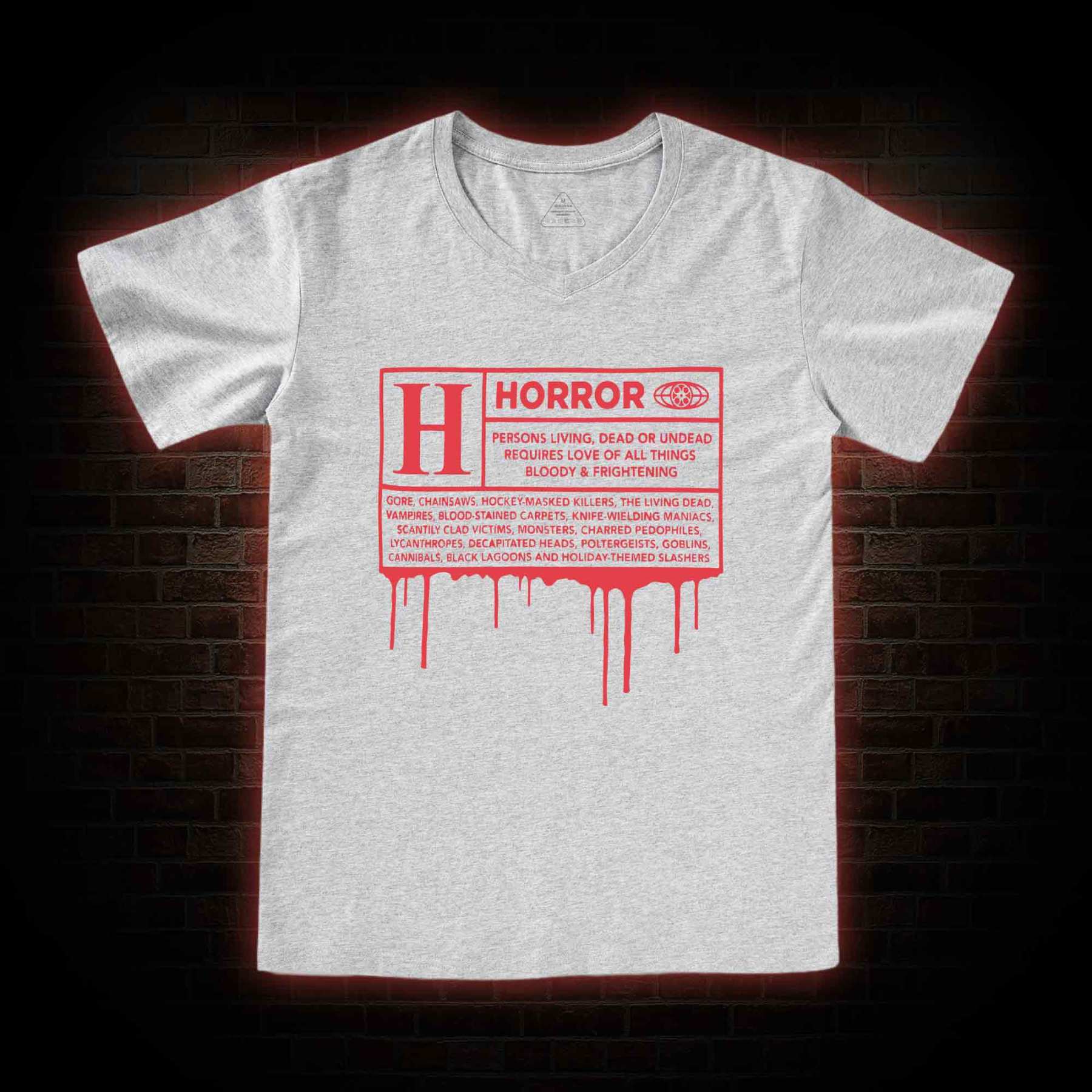 Horror Rating V-Neck Classic T-Shirt
