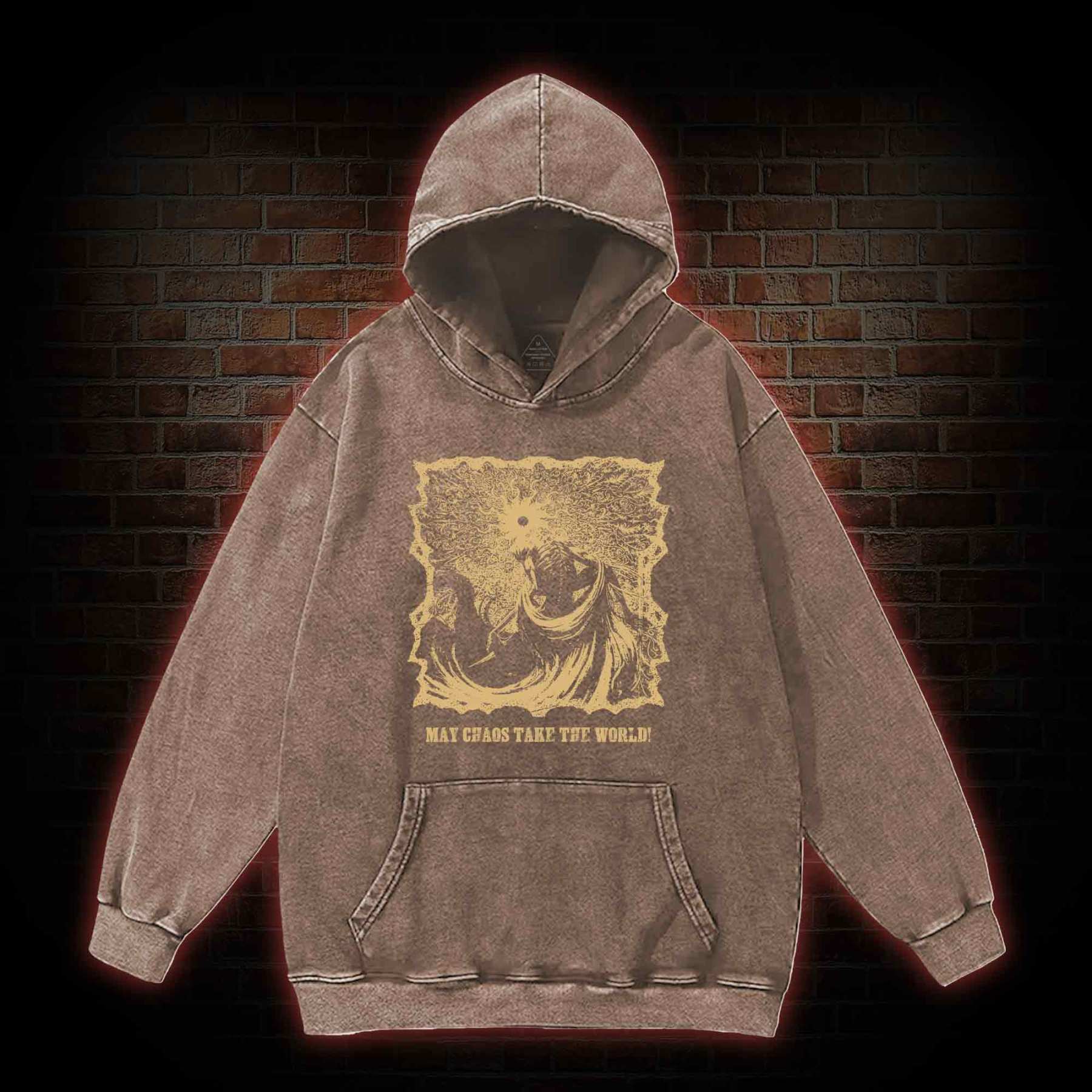 May Chaos Take The World Washed Hoodie