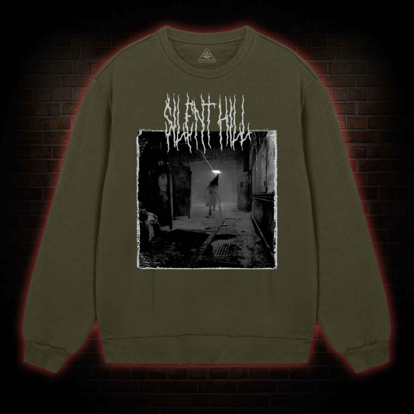 Red Pyramid Thing Retro Sweatshirt