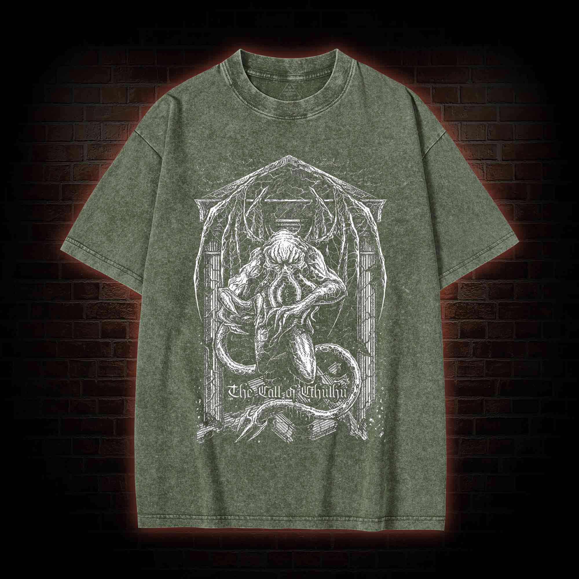 The Call of Cthulhu Washed T-shirt