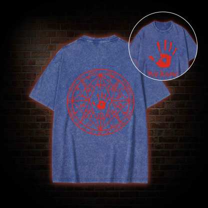 we know Back Print Washed T-shirt