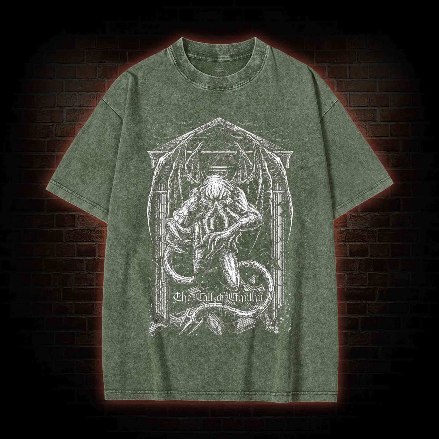 The Call of Cthulhu Washed T-shirt