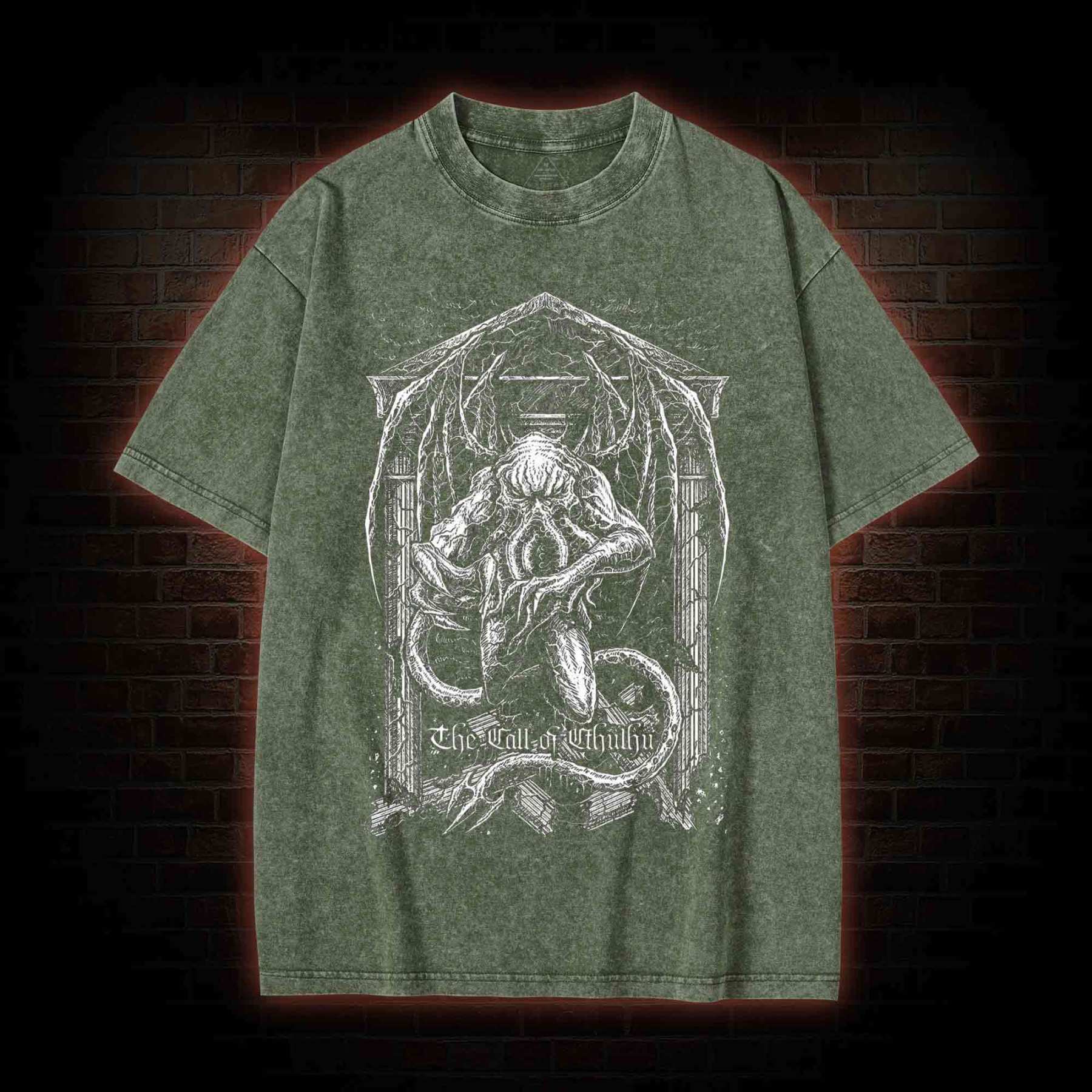 The Call of Cthulhu Washed T-shirt