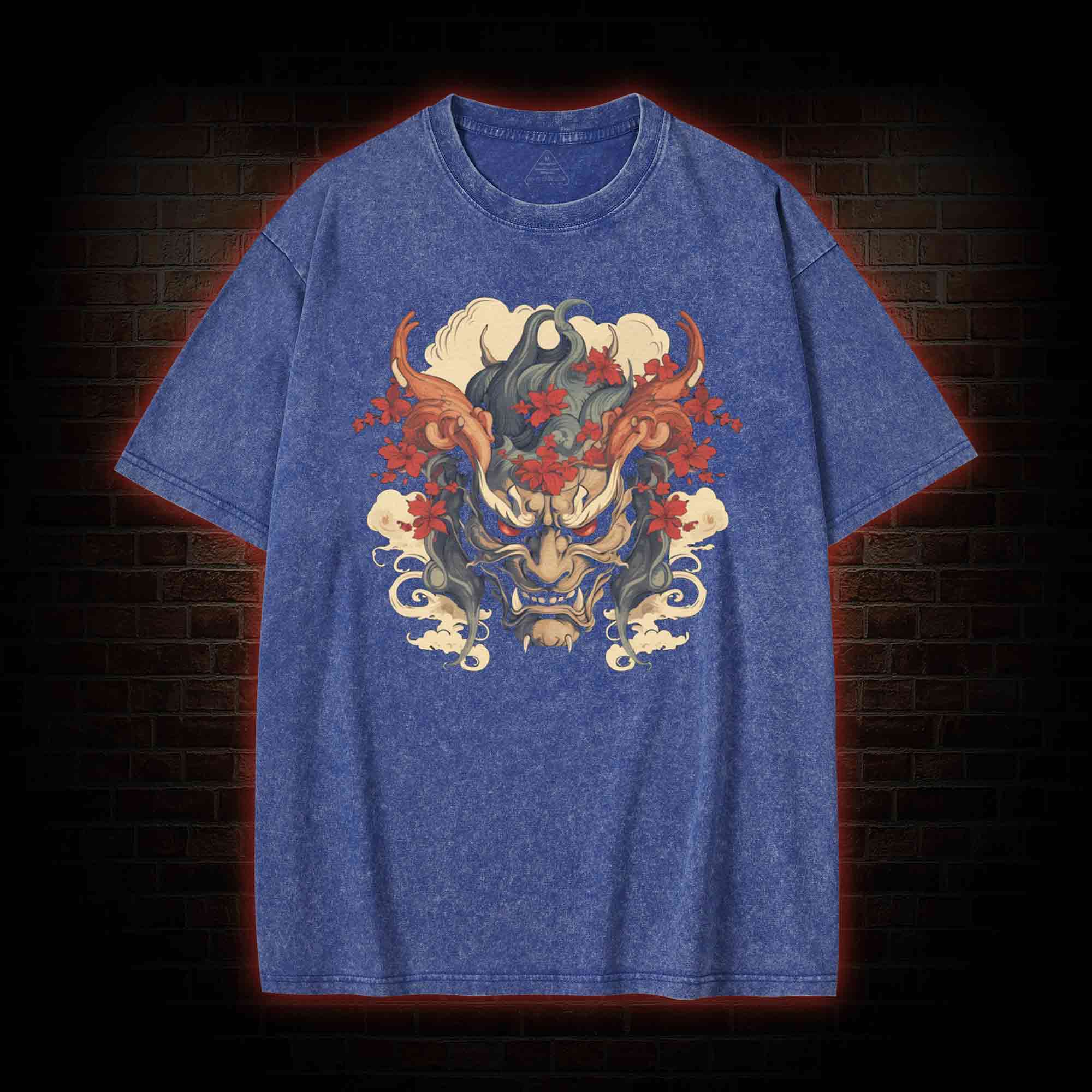 Oni Mask Washed T-shirt