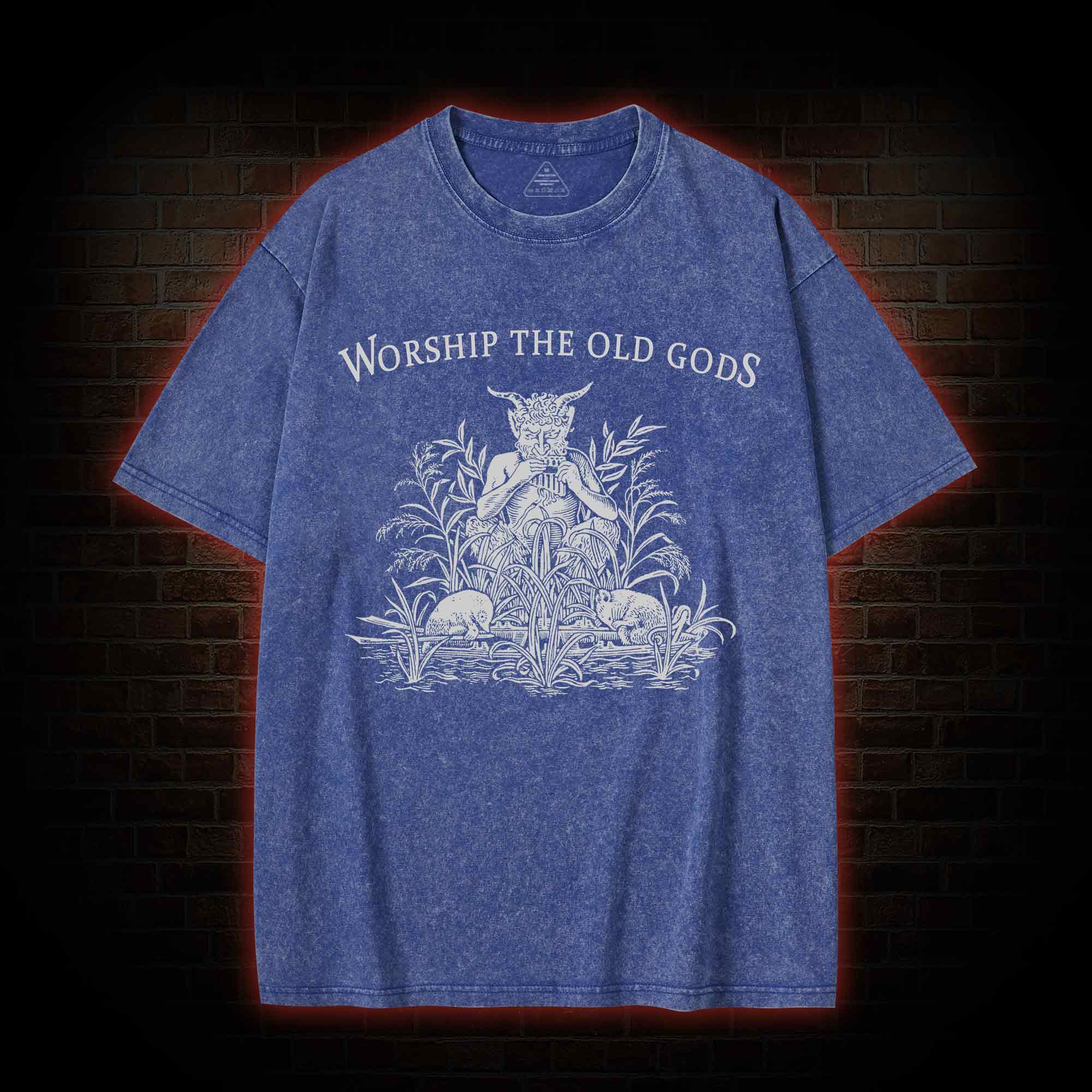 Worship The Old Gods Washed T-shirt