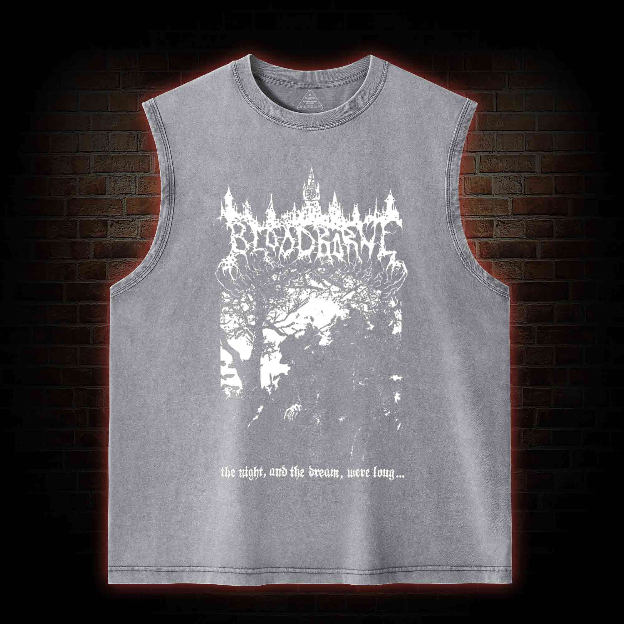 The Night and The Dream were Long Washed Tank Top