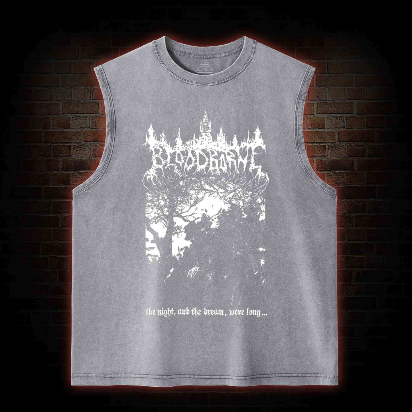 The Night and The Dream were Long Washed Tank Top