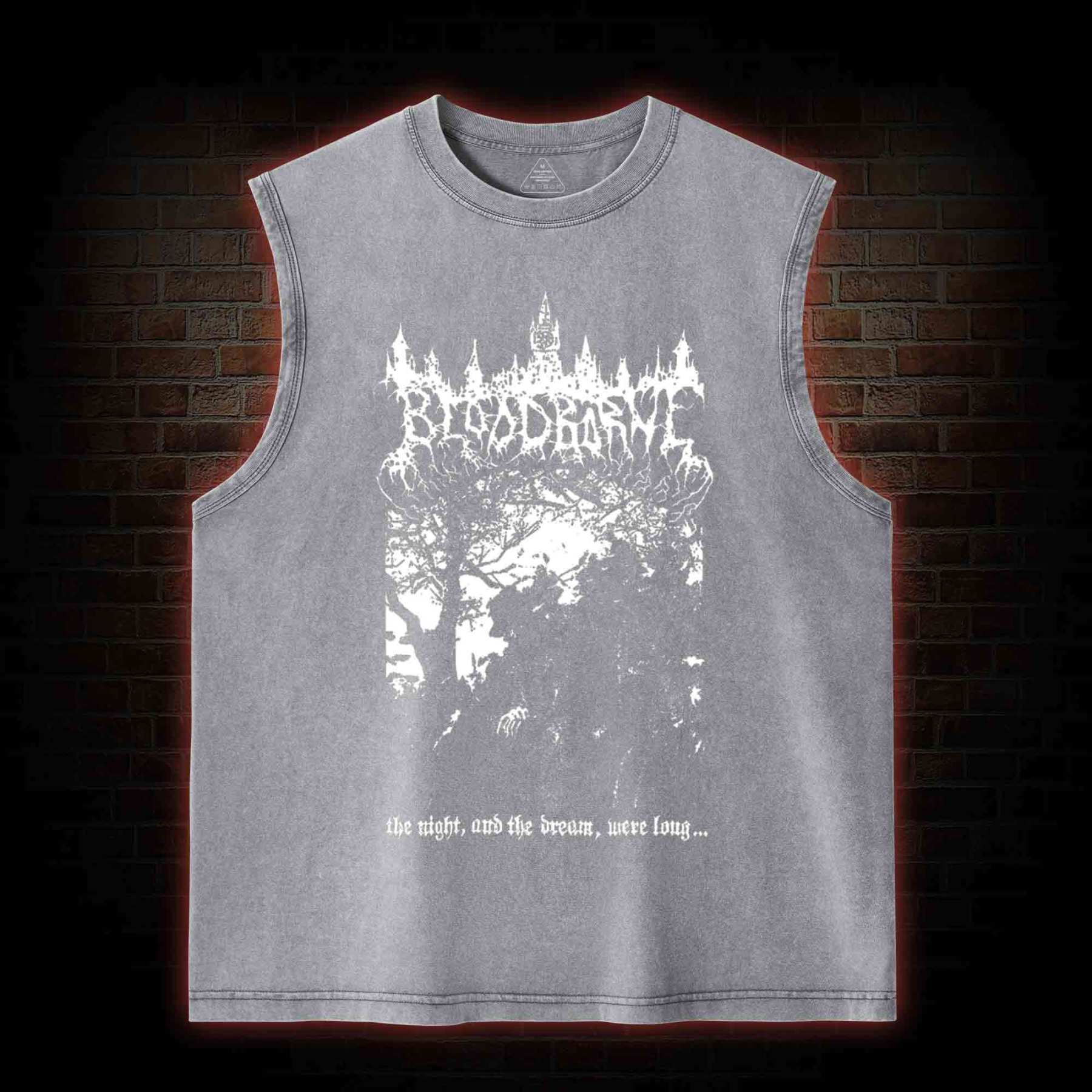The Night and The Dream were Long Washed Tank Top
